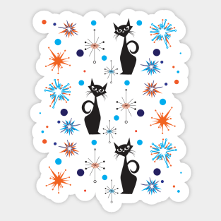 Starburst Atomic Cats Sticker